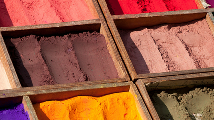 stains-pulver til keramik i flere farver