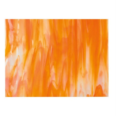 2123-0030 Orange og Hvid Streaky 3mm