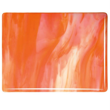 2123-0030 Orange og Hvid Streaky 3mm