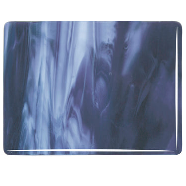 Bullseye 2128-0000 Streaky, Royal Purple / Powder Blue Opal Color Mix, 3 mm