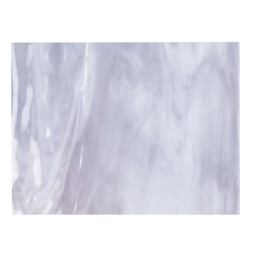 Bullseye 2304-0000 Streaky, White / Lavender Blue Opal Color Mix, 3 mm