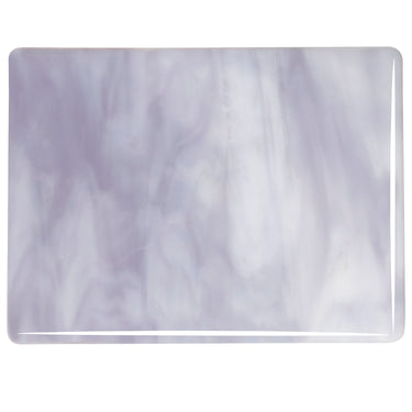 Bullseye 2304-0000 Streaky, White / Lavender Blue Opal Color Mix, 3 mm
