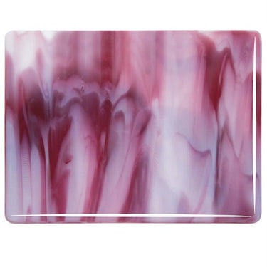 2310-0030 Hvid og Mørkerød Streaky 3mm