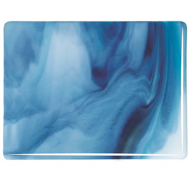 3086-0030  hvid, turkis og blå streaky 3mm