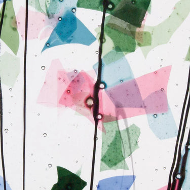 Bullseye 4110-0000 SPRING: Blue, Green, Aqua & Pink Collage, 3 mm – 20x25 cm