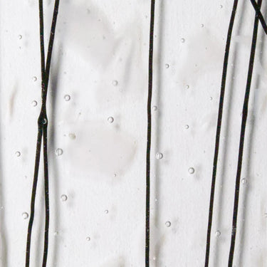 Bullseye 4118-0000 White with Black Streamers Collage, 3 mm