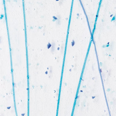 Bullseye 4216-0000 Royal Blue, Turquoise & Cobalt Blue Collage, 3 mm