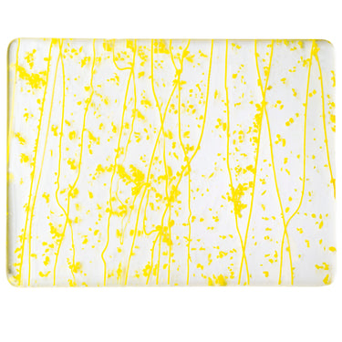 Bullseye 4220-0000 Canary and Sunflower Yellow Collage, 3 mm