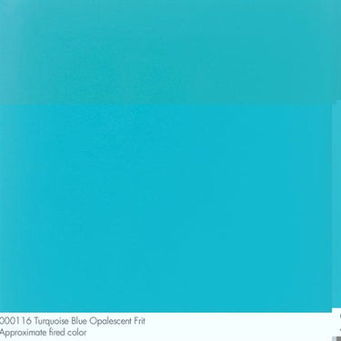 Bullseye 0116-0002 Turkis-Blå Opak Frit Mellem