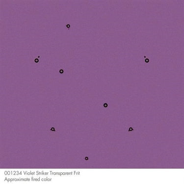 Bullseye 1234-0001 Violet Transp. Frit Fin