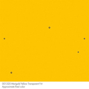 Bullseye 1320-0002 Marigold Gul Transp. Frit Mellem