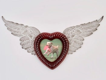 Støbeform, riflet hjerte