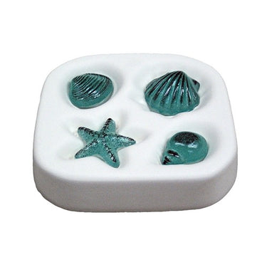 Støbeform Strandskaller 4 forskellige