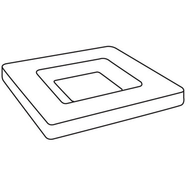 Form Firkant m. skrå sider, 23 x 23 cm.