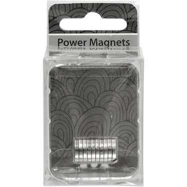 Powermagnet, Ø10mm, tykkelse 2 mm, 10 stk.