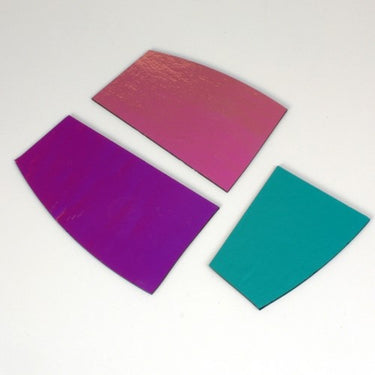 Dichroic Rester På Sort Glas, 1.5 mm. 100g