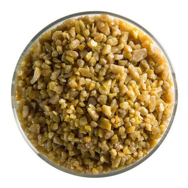 Bullseye 0227-0003 Gylden Grøn Opak Frit Grov