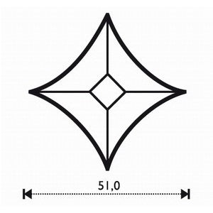 Bevel Lille stjerne 5,1cm