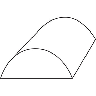 Form Lampebukke, 40 X 34 cm.