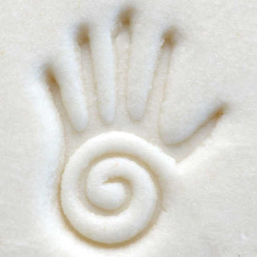 Håndformet stempel til keramik