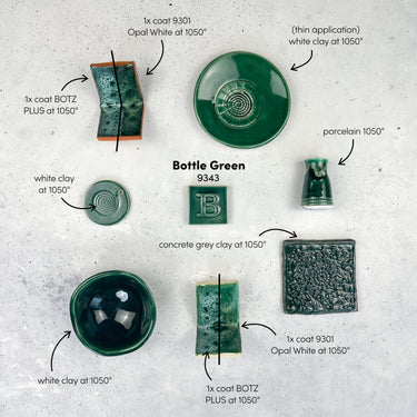 Lertøjsglasur 9343 Bottle Green