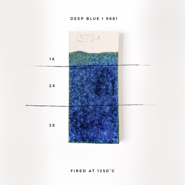 Stentøjsglasur 9881 Mørk Blå m. effekt