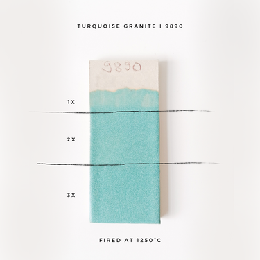 Stentøjsglasur 9890 Turkis Granit