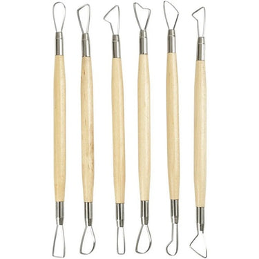 Lerslynger, 20cm, skarpe kanter, 6 stk