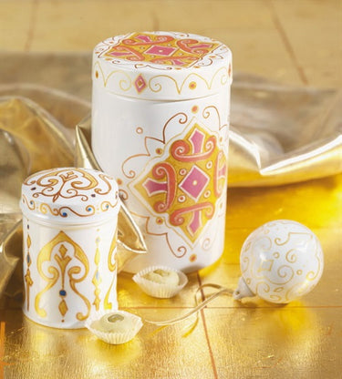 Glas- og porcelænstusch, Metallic medium sæt med 5 stk