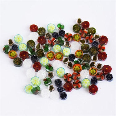 Bullseye Millefiori, CoE90 Blandet mix, 10g