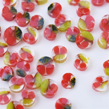 Bullseye Millefiori, Kirsebær, 10g