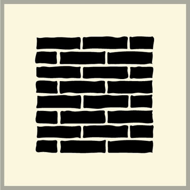 Stencil, "Mur munkeforbandt"