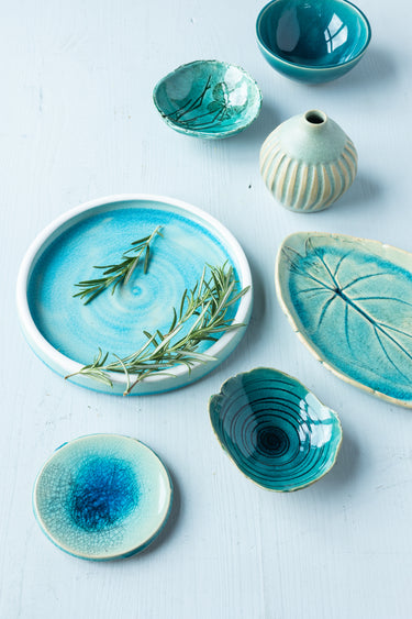 Lertøjsglasur 9352 Turquoise Crackle