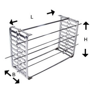 Ring- og perleholder til ovn 130x150x80 mm