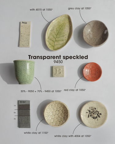 Lertøjsglasur 9450 Transparent Speckled