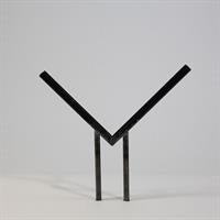 Udstillingsstativ i rustfrit stål, V-form 15cm, 11cm ben