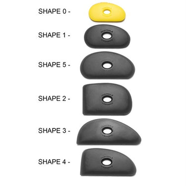 Yellow Ribs, drejeskinner, sæt af 6 stk