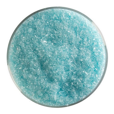 Bullseye 1808-0002 Aquamarin Transp. Frit Mellem